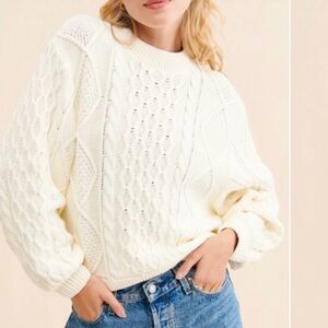 Wrangler cable knit sweater